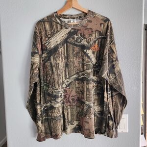 Mossy Oak Forest Camo Pattern Long Sleeve Tee